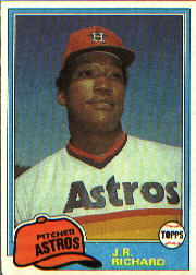1981 Topps Baseball Cards      350     J.R. Richard